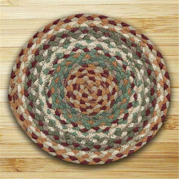 Capitol Earth Rugs Miniature Swatch - Buttermilk and Cranberry 00-413
